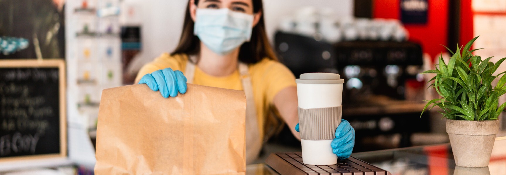 Tasker performing a Coffee Delivery job.